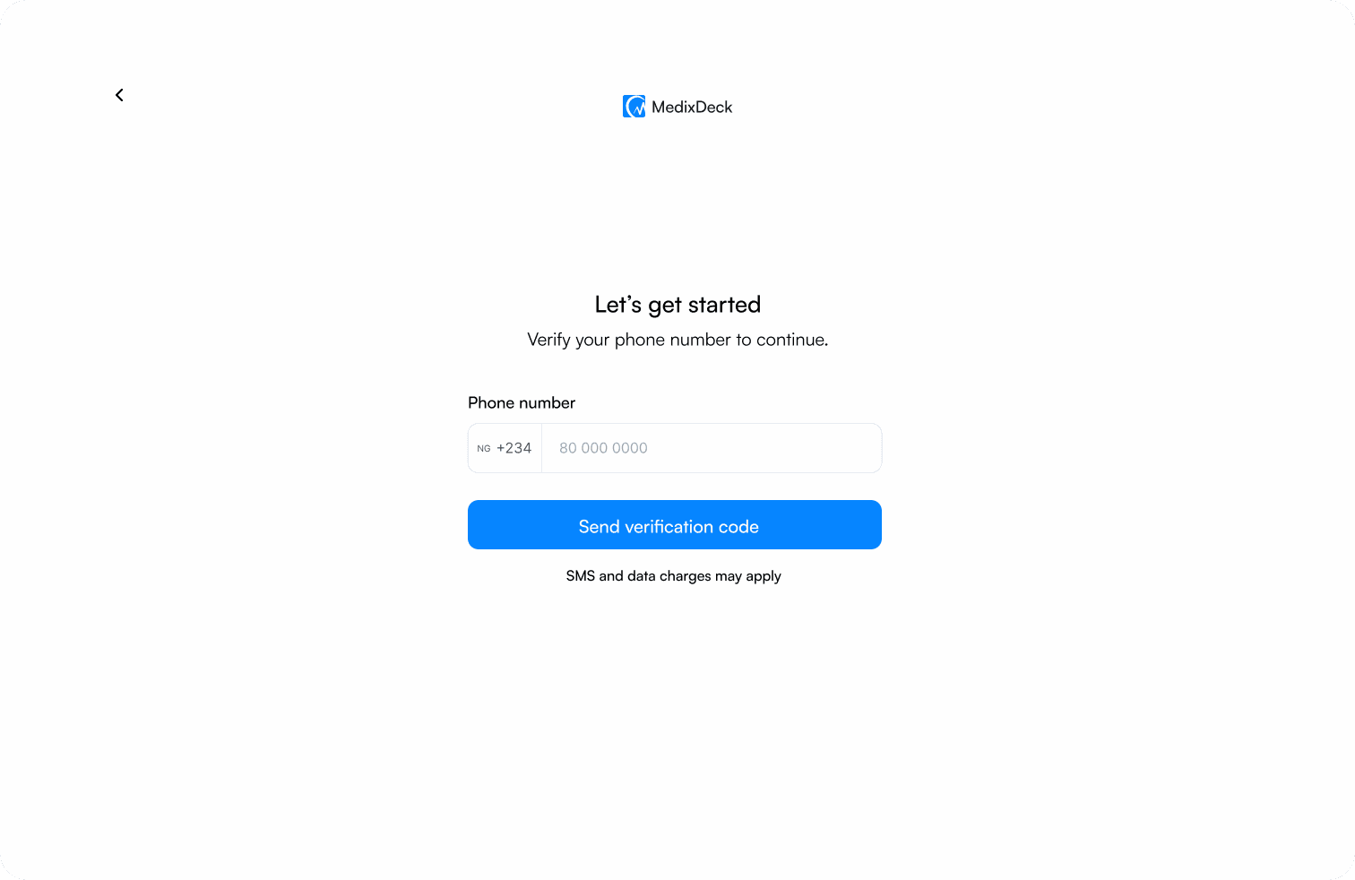 Phone Verification on Sign Up, screen 4